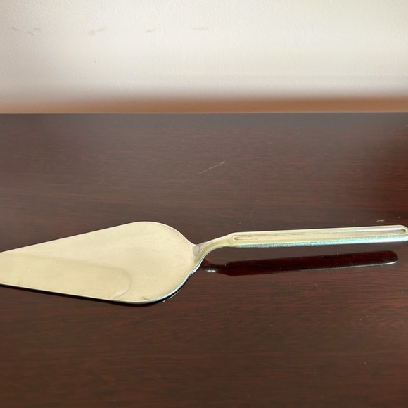 Vintage Stonewashed Cake Baroque Italian Server 10.25" Long 2.5" Wide 0.5" High - Picture 3 of 10